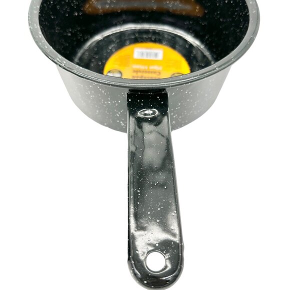 Granite Wear Saucepan Casserole 2 Qt 1.9 L Black Speckled Set of 2 - Picture 6 of 8